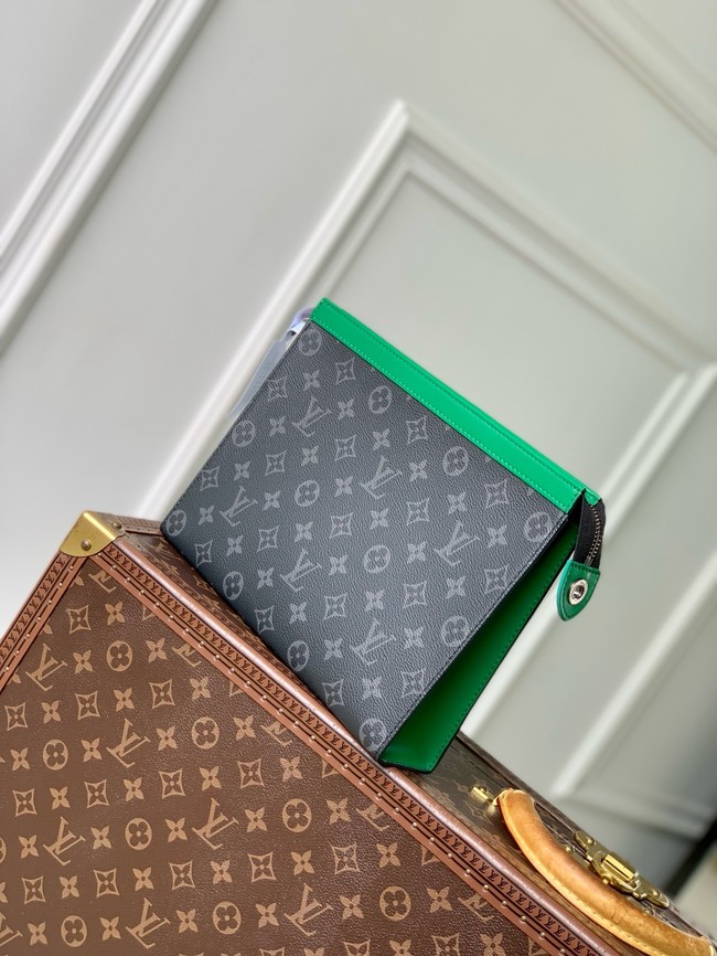 Louis Vuitton Pochette Voyage MM M26031 black&green