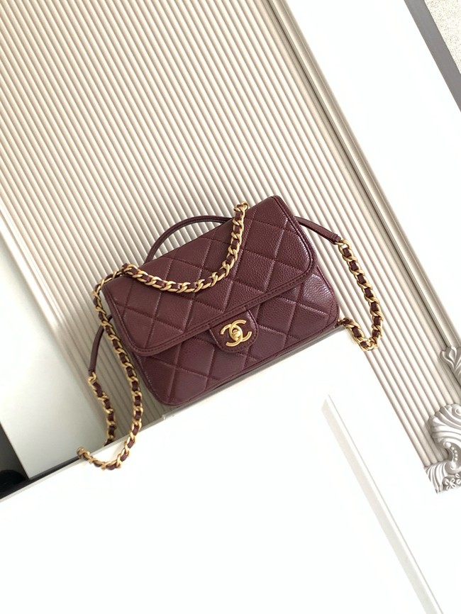 CHANEL Flap Bag AP5347 burgundy