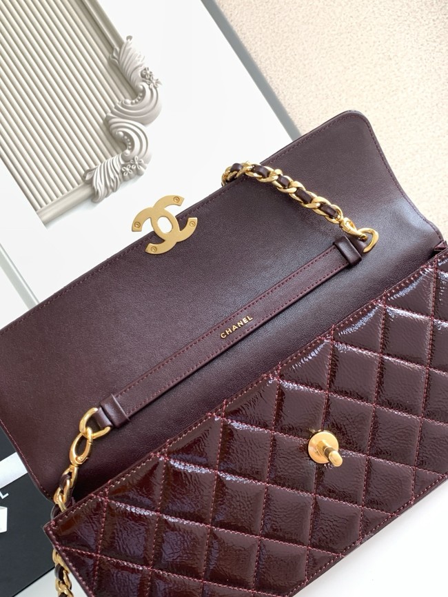CHANEL Large Flap Bag AS5642 Dark Brown