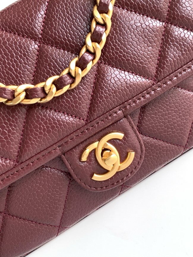 CHANEL Mini Flap Bag AP5147 burgundy