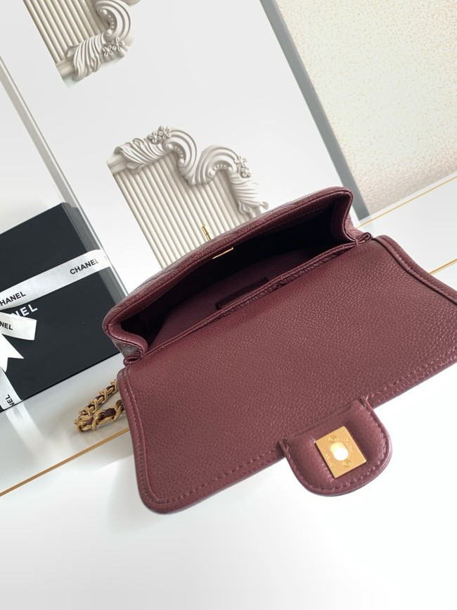 CHANEL Mini Flap Bag AP5147 burgundy