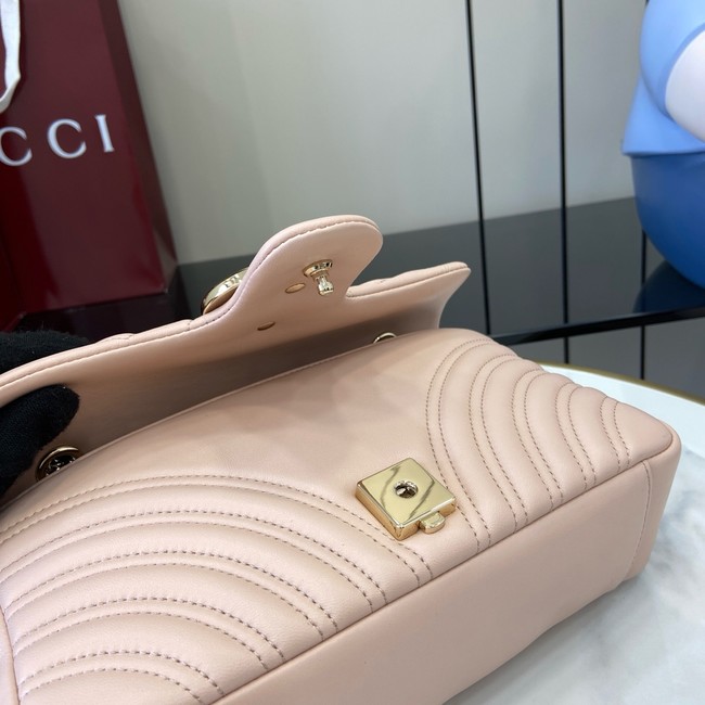 Gucci GG Marmont medium shoulder bag 837267 Pale pink