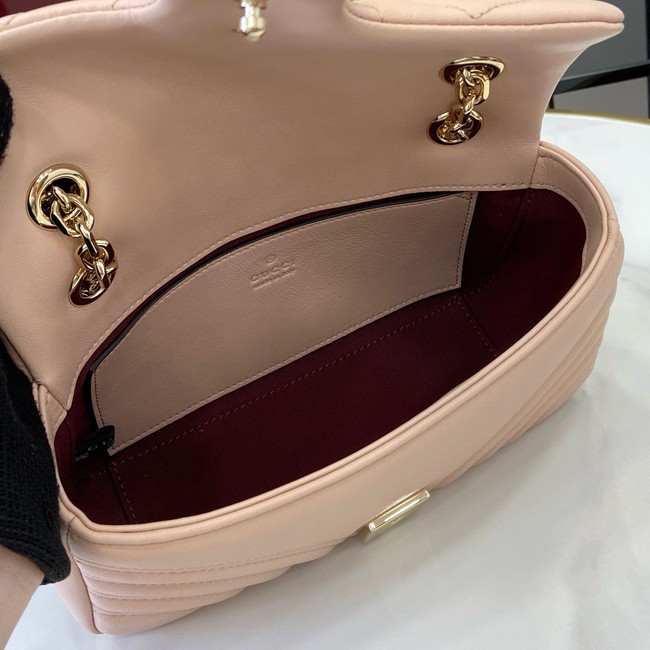 Gucci GG Marmont small shoulder bag 837280 Pale pink