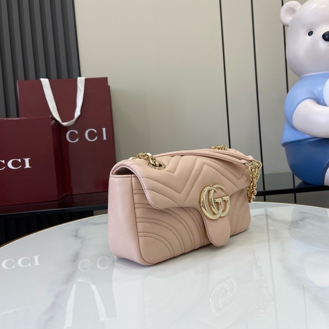 Gucci GG Marmont small shoulder bag 837280 Pale pink