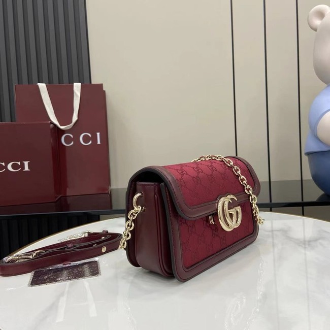 Gucci Go small shoulder bag 826761 Rosso Ancora red