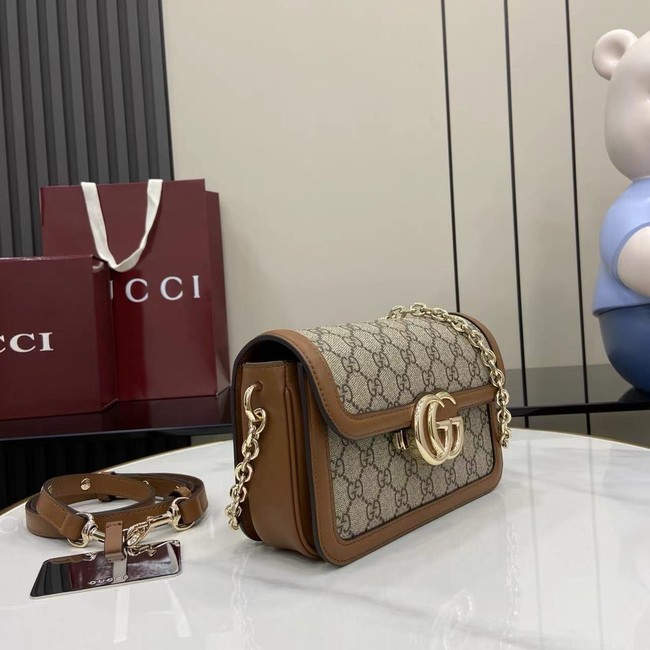 Gucci Go small shoulder bag 826761 brown
