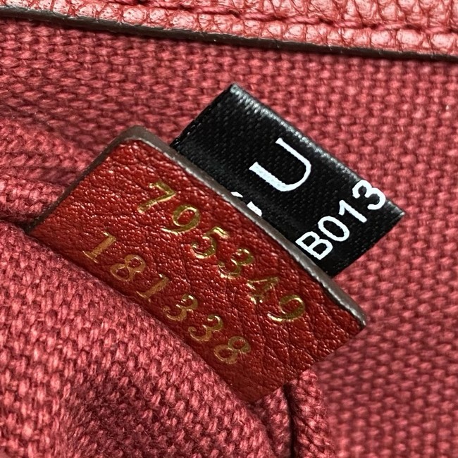 Gucci Jackie 1961 medium tote bag 68895 Rosso Ancora red