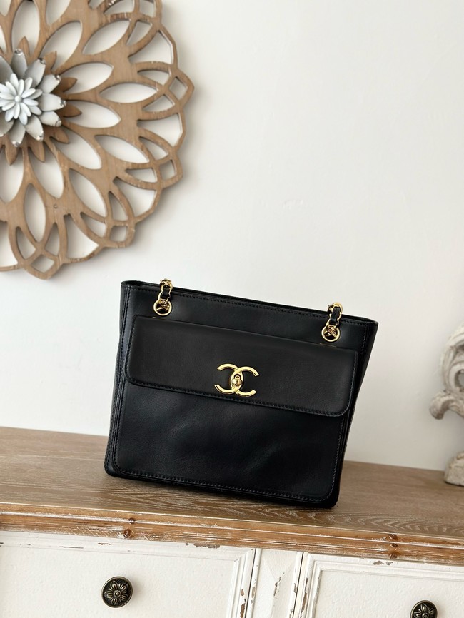 Chanel Small Sheepskin Shoulder Bag A2214 black