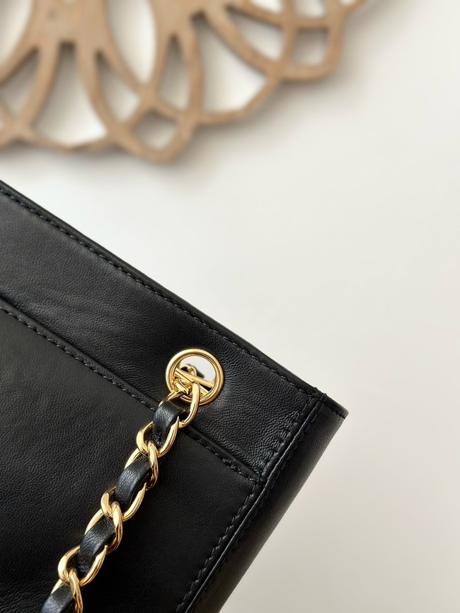 Chanel Small Sheepskin Shoulder Bag A2214 black