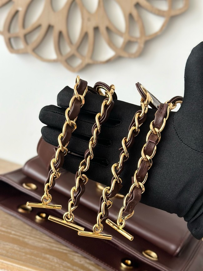 Chanel Small Shoulder Bag A2214 burgundy