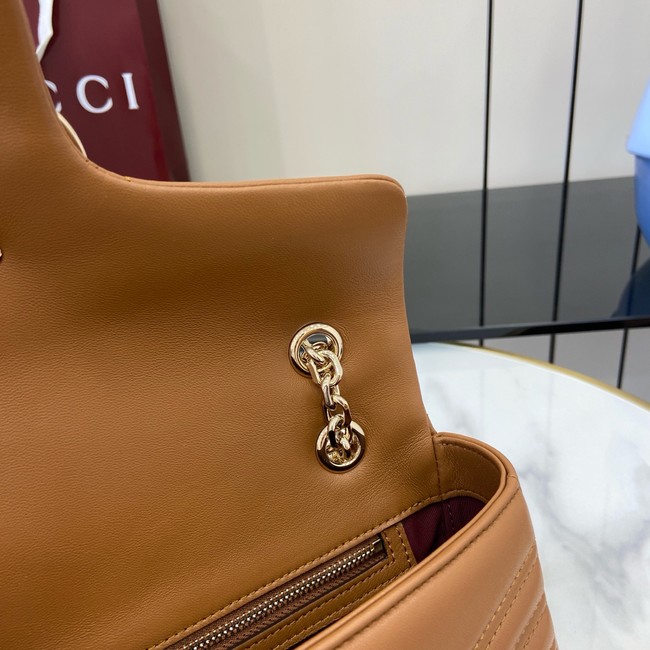 Gucci GG Marmont medium shoulder bag 837267 Brown