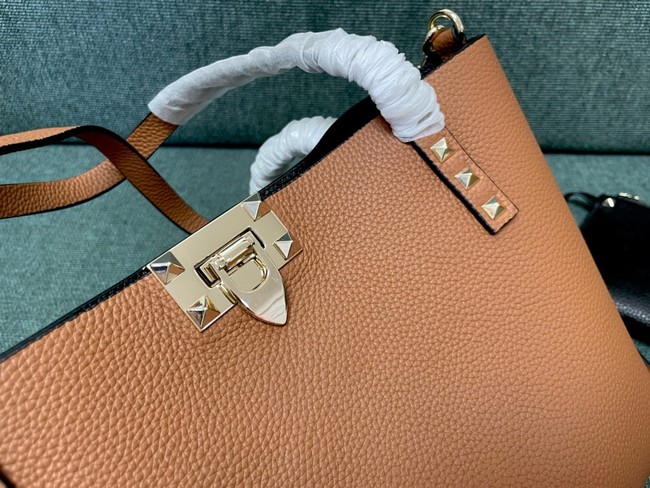 VALENTINO VLOGO calfskin Shoulder Bag 0001 tan