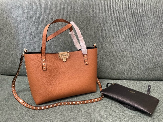 VALENTINO VLOGO calfskin Shoulder Bag 0001 tan