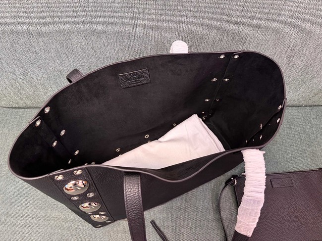 VALENTINO VLOGO calfskin Shoulder Bag 3177 dark brown