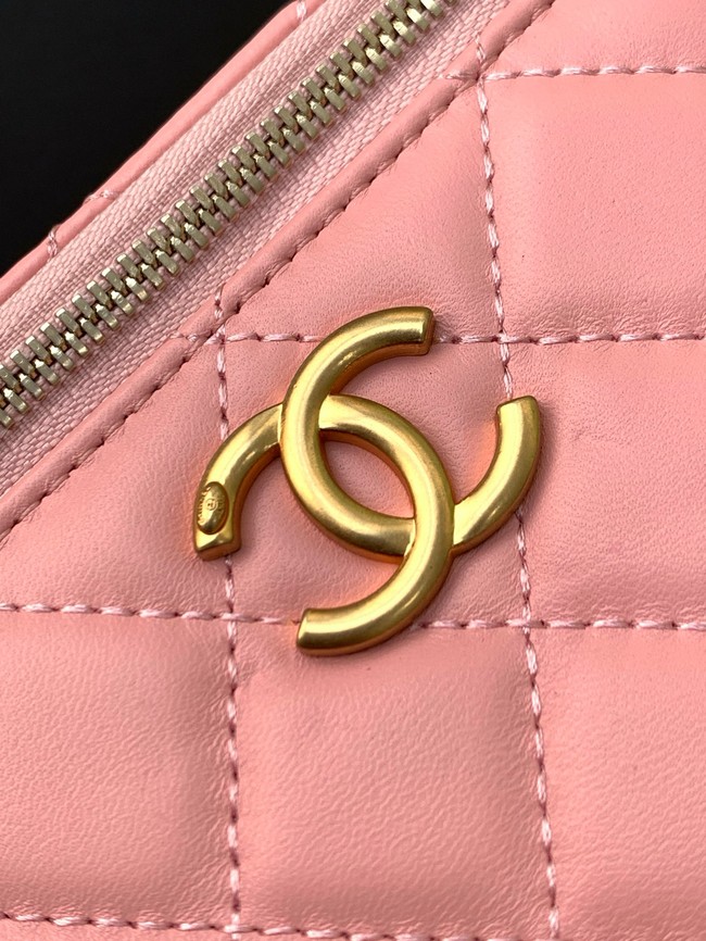CHANEL Lambskin Vanity with Chain AP3940 pink