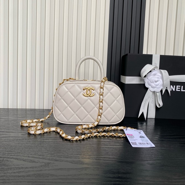 Chanel Mini Bowling Bag AS5572 white