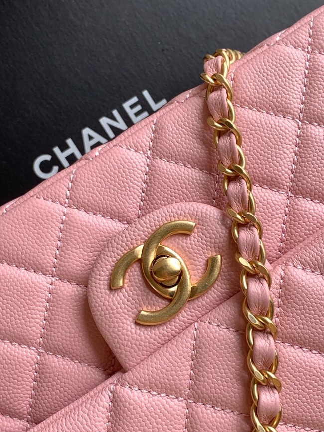 CHANEL Mini Flap Bag with Top Handle AS5702 pink