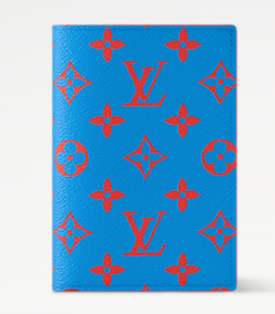 Louis Vuitton Passport Cover M14770 Blue&Red