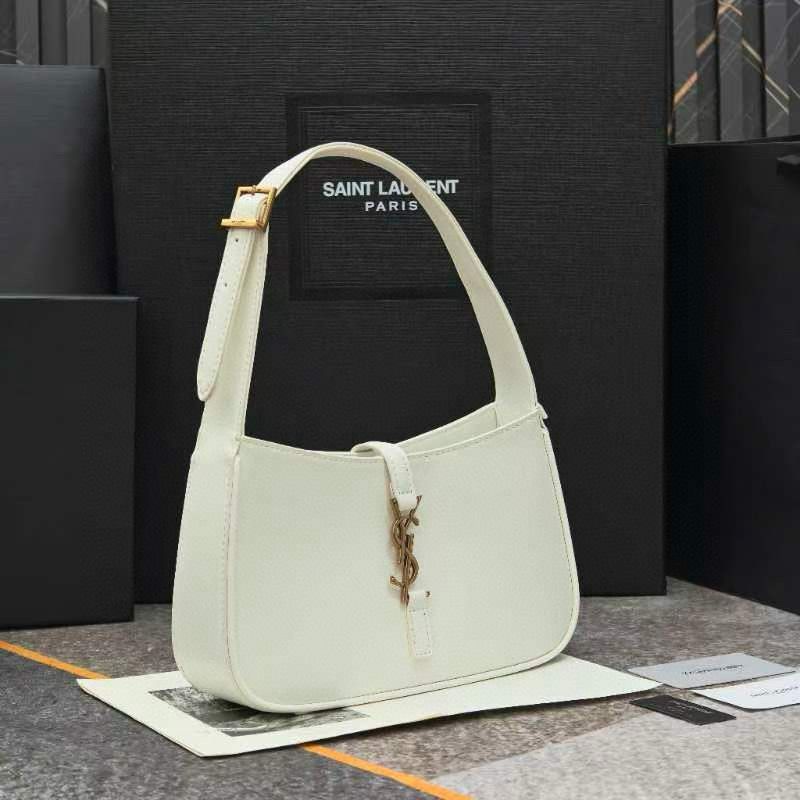Yves Saint Laurent Original Leather Mini Shoulder Bag LE5A7 White Yves Saint Laurent Original Leather Mini Shoulder Bag LE5A7 White