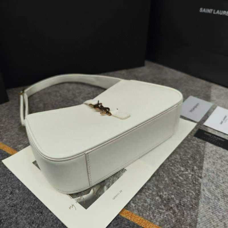 Yves Saint Laurent Original Leather Mini Shoulder Bag LE5A7 White Yves Saint Laurent Original Leather Mini Shoulder Bag LE5A7 White