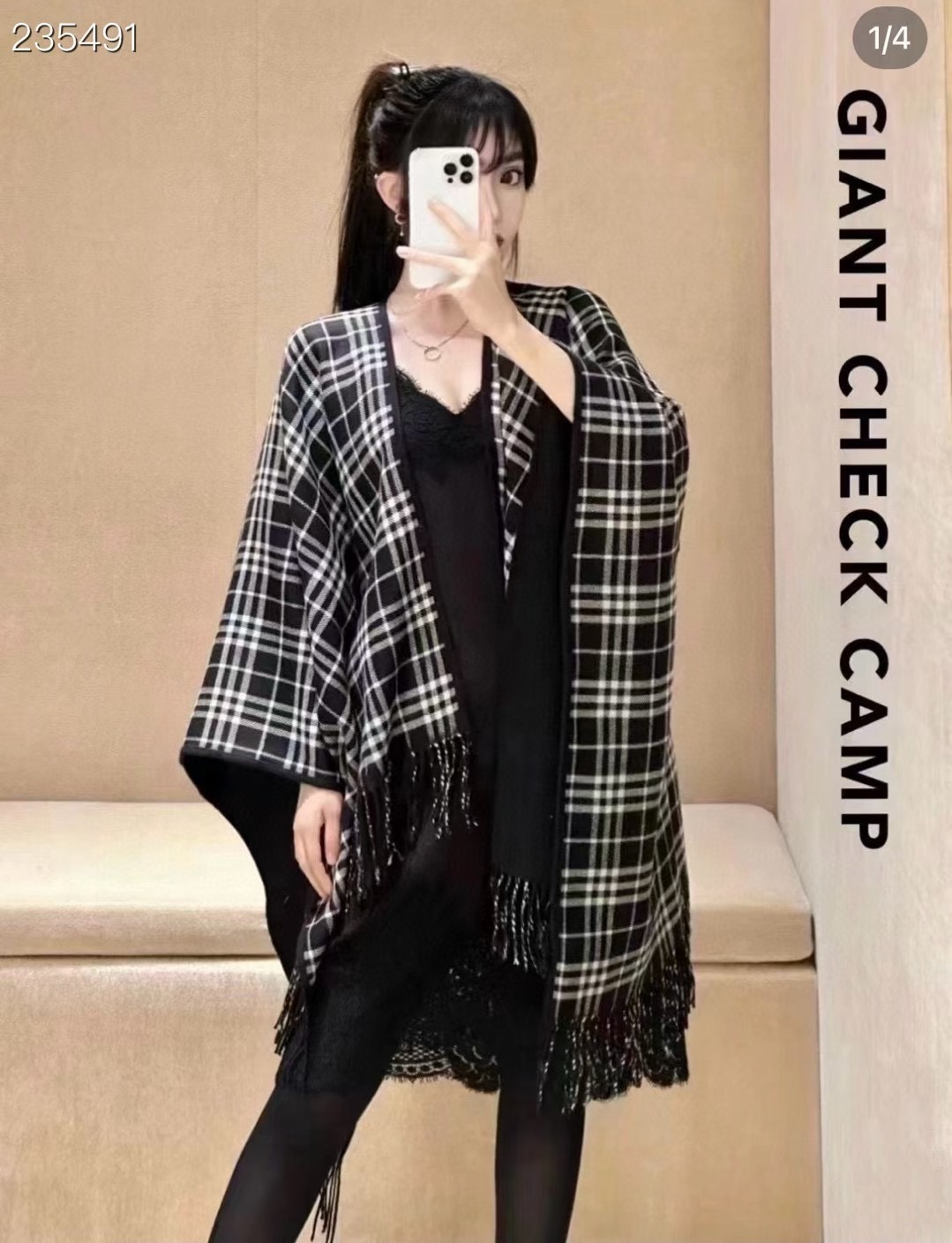 Burberry Cape Double-sided cashmere FDC35910