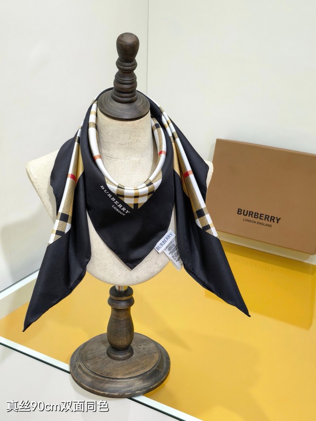 Burberry Square Scarf Silk Jacquard XT275