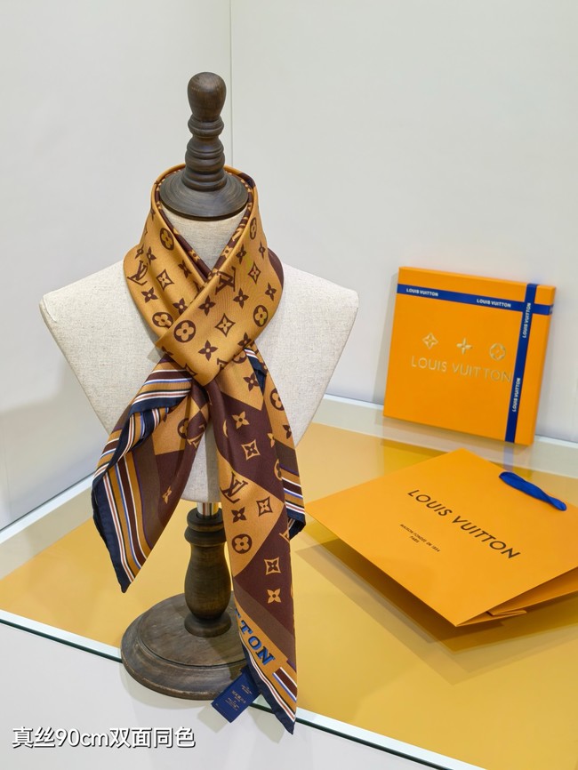 Louis Vuitton Square Scarf Silk Jacquard XT278