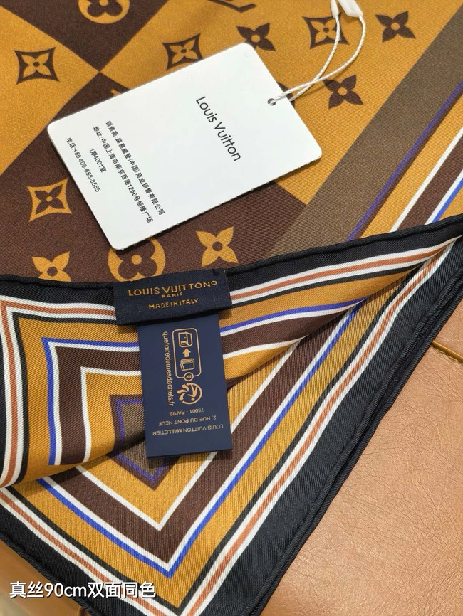 Louis Vuitton Square Scarf Silk Jacquard XT278