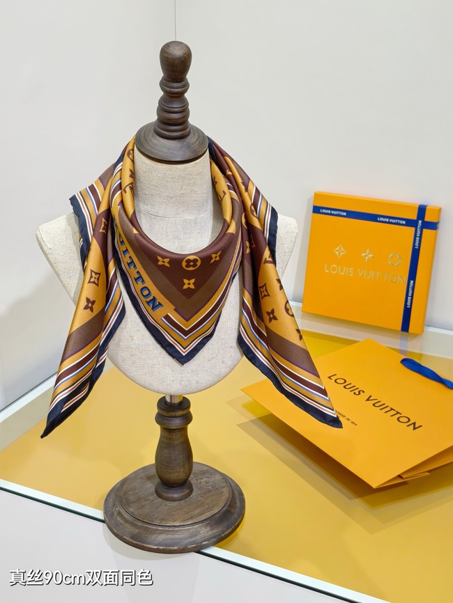 Louis Vuitton Square Scarf Silk Jacquard XT278