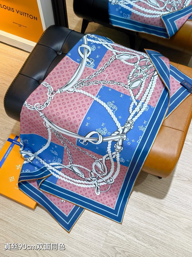 Louis Vuitton Square Scarf Silk Jacquard XT280