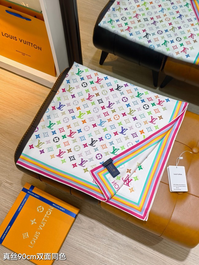 Louis Vuitton Square Scarf Silk Jacquard XT283