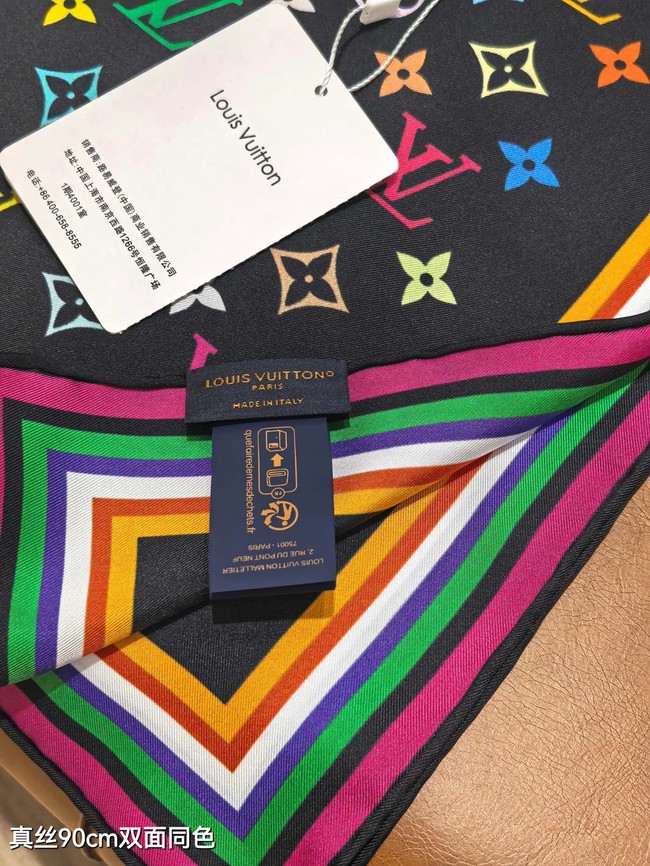 Louis Vuitton Square Scarf Silk Jacquard XT284