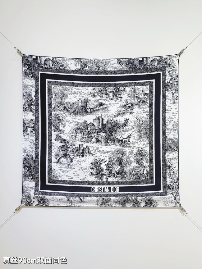 Dior Shawl Cashmere and Silk Jacquard KY089
