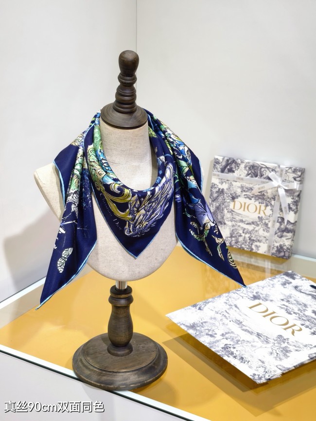 Dior Shawl Cashmere and Silk Jacquard KY092