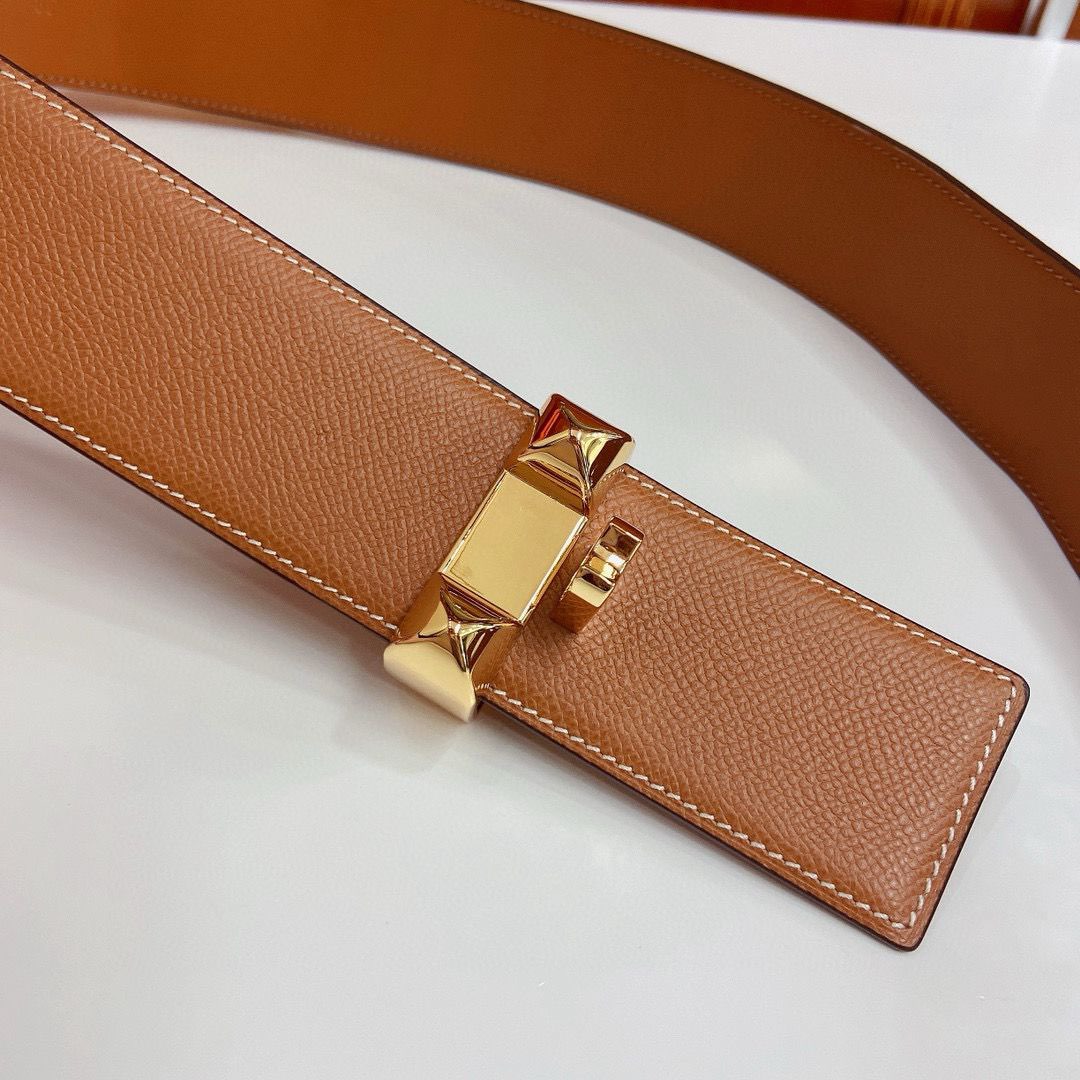 Hermes Epsom calfskin leather belt 66055 brown