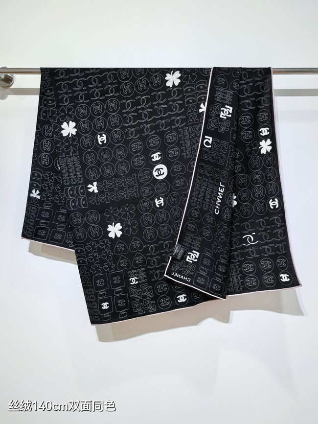 Chanel Shawl Cashmere and Silk Jacquard KY105