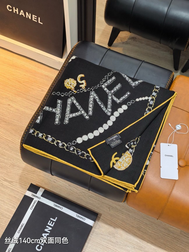 Louis Vuitton Shawl Cashmere and Silk KY125