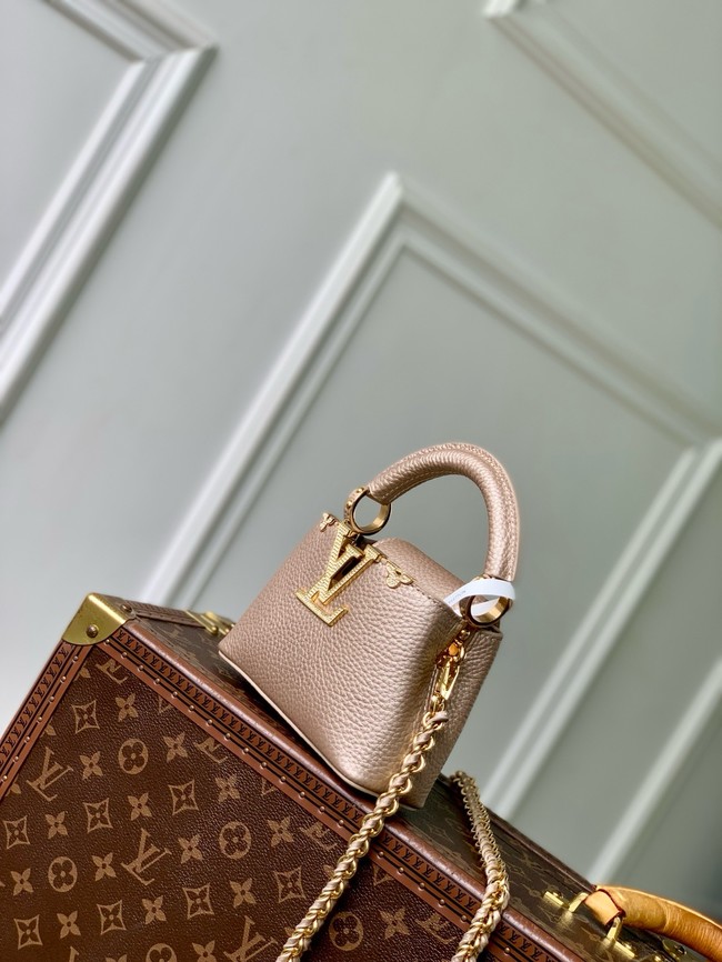 Louis Vuitton Capucines nano M24583 pink gold