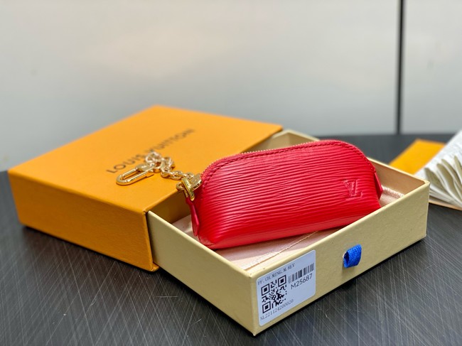 Louis Vuitton NEW Cosmetic Lipstick Pouch M25694 red