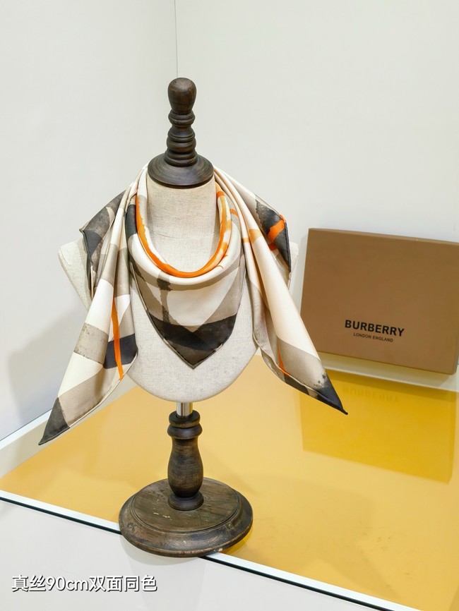 Burberry Square Scarf Silk Jacquard KY146