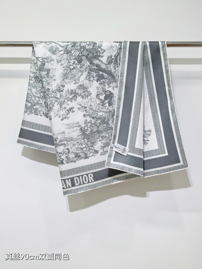 Dior 90 Square Scarf Silk Twill KY149