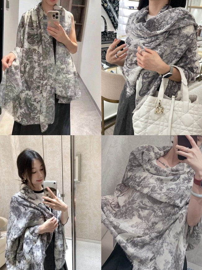 Dior Shawl Wool Silk and Cotton KY180