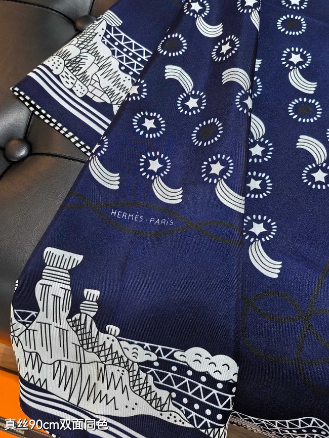 Hermes 90 Square Scarf Silk Twill KY170