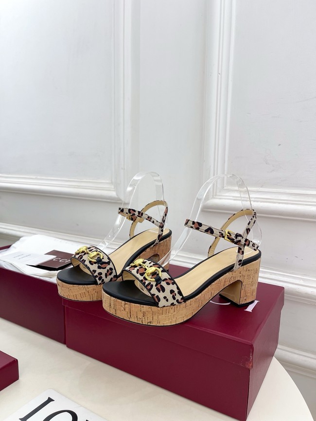 Gucci Womens Horsebit flatform sandal 45096-2