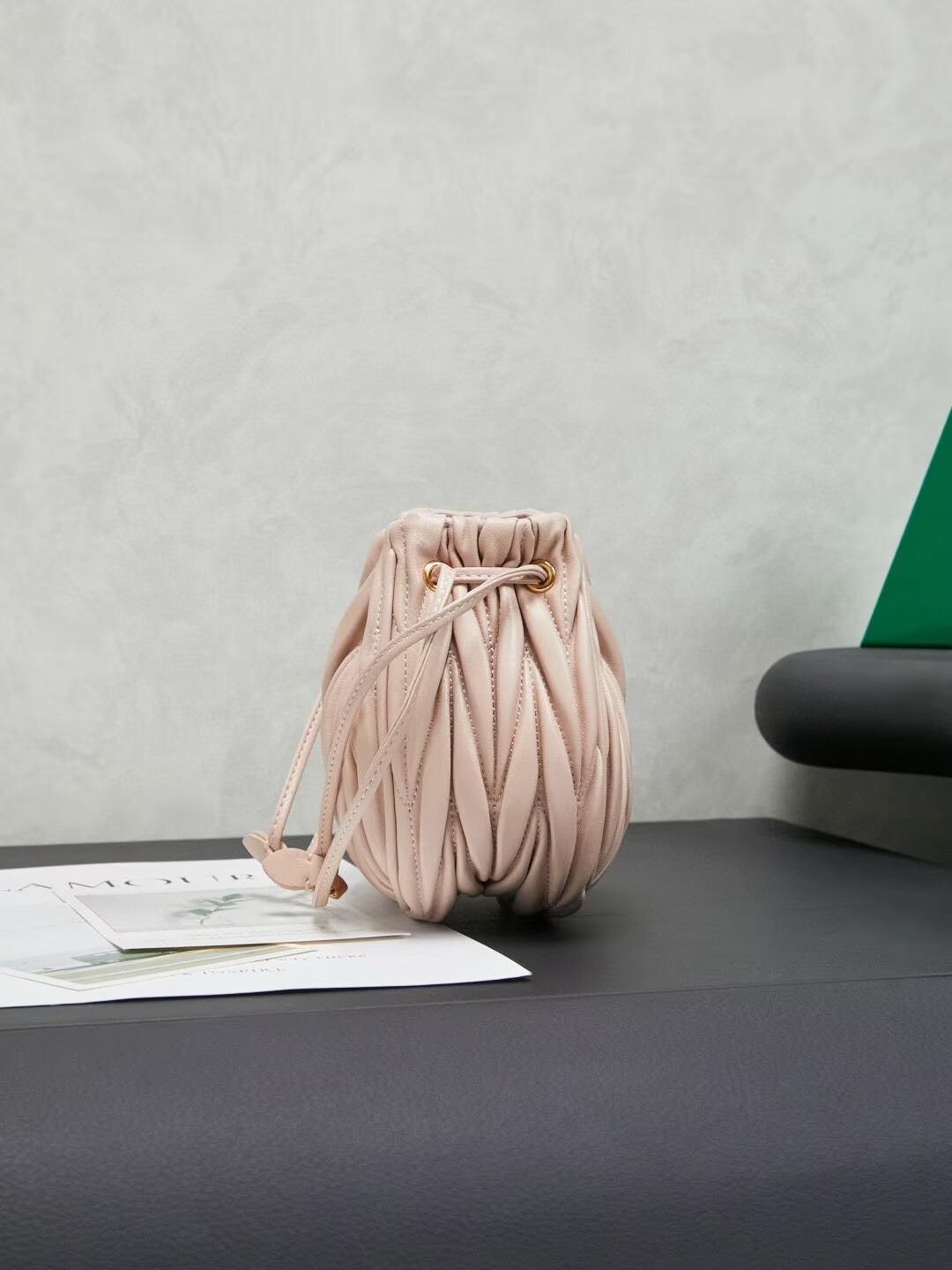 MIU MIU Matelasse Nappa Original Leather Bag 5ND022 Light Pink MIU MIU Matelasse Nappa Original Leather Bag 5ND022 Light Pink