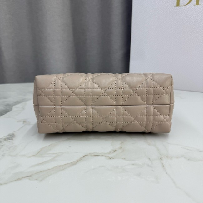 Dior Jolie Top Handle Mini Bag Cannage Lambskin S3123UN Beige