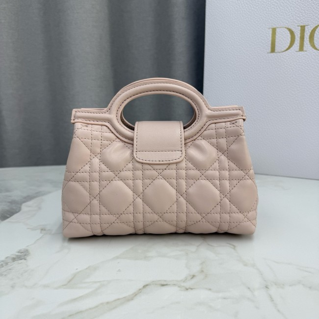 Dior Jolie Top Handle Mini Bag Cannage Lambskin S3123UN pink