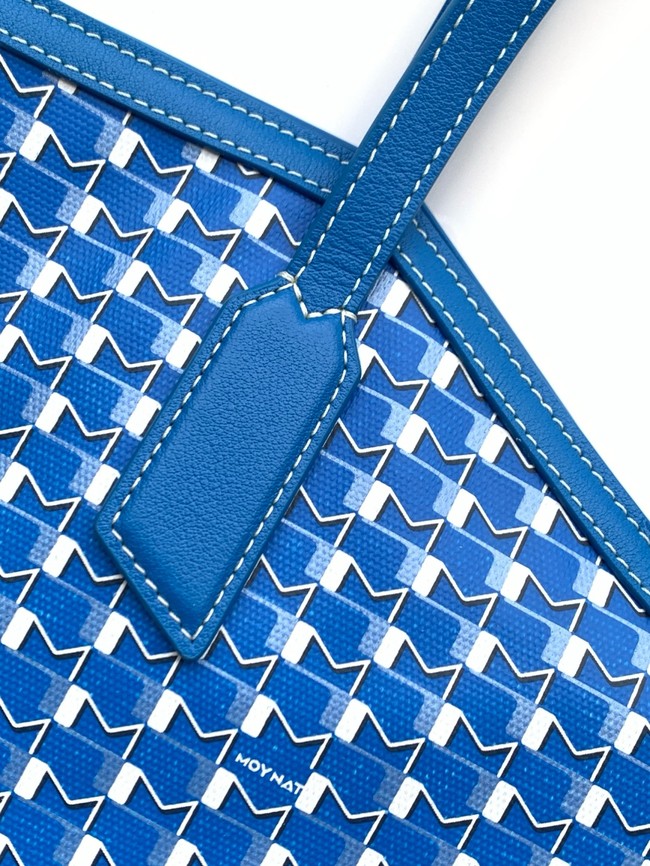 Goyard Calfskin Leather Tote Bag GM 3365 blue