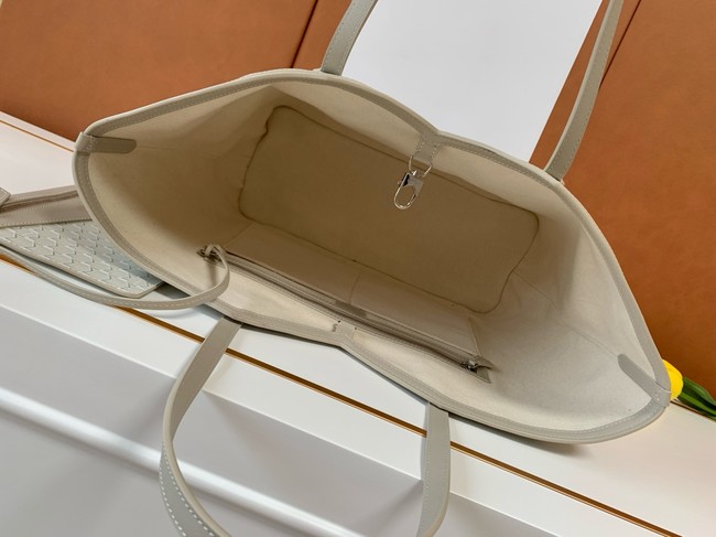 Goyard Calfskin Leather Tote Bag GM 3365 gray