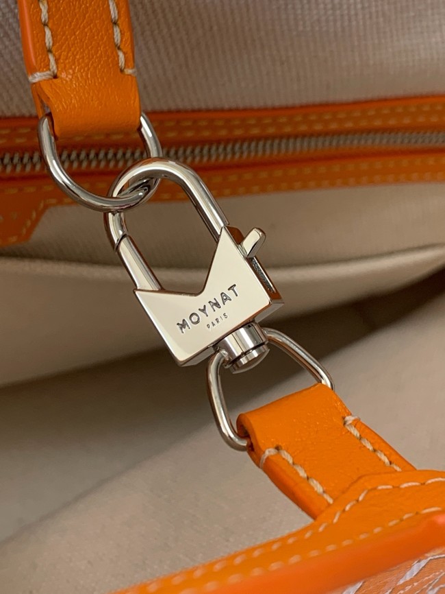 Goyard Calfskin Leather Tote Bag MM M8002 Orange